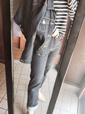 「RED CARD TOKYO（レッドカード）のアイテム（ジャケット/アウター）」を使った、MIKKOさん（レディース・156cm）の春コーディネート