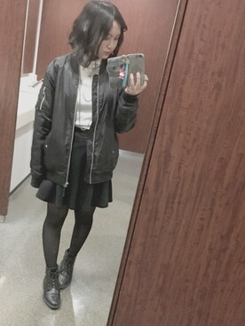 「Honeys（ハニーズ）のアイテム（ブーティ）」を使った、usamiさん（レディース・159cm）の冬コーディネート