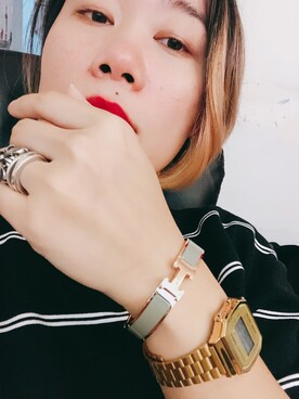 「ESPRIT（エスプリ）のアイテム（アクセサリー）」を使った、苯蛋Yさん（レディース・165cm）の秋コーディネート
