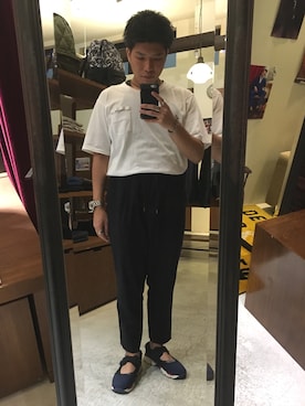 「アイテム（バングル/リストバンド）」を使った、TETSUITIROUさん（メンズ・165cm・20代）の夏コーディネート