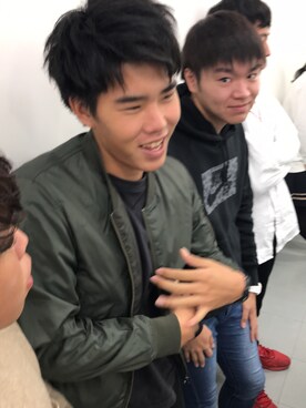 「wearhalloween2017」｜「アイテム（ブルゾン）」を使った、オフさん（メンズ・186cm）の秋コーディネート