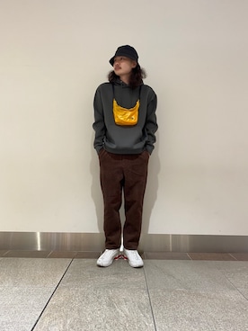 「WILD THINGS（ワイルドシングス）のアイテム（帽子）」を使った、Yuya Sasakiさん（メンズ・179cm）の冬コーディネート