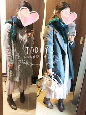 「チコ」｜桜咲さん（レディース・157cm）の冬コーディネート