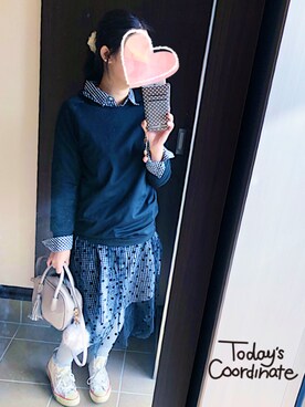 桜咲さん（レディース・157cm）の冬コーディネート