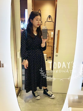 「PATTERN・fiona （パターンフィオナ）のアイテム（トップス）」を使った、桜咲さん（レディース・157cm）の春コーディネート