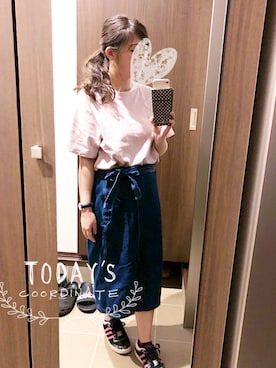 「CLATHAS（クレイサス）のアイテム」を使った、桜咲さん（レディース・157cm）の秋コーディネート