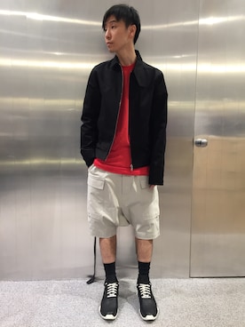 「red」｜「アイテム（財布/小物）」を使った、fujisakiさん（メンズ・172cm）の冬コーディネート