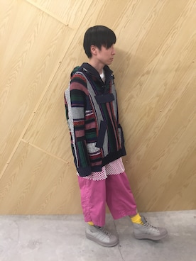 「Sacai（サカイ）のアイテム（その他パンツ）」を使った、fujisakiさん（メンズ・172cm）の春コーディネート