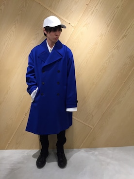 「17AW」｜「アイテム（トレンチコート）」を使った、fujisakiさん（メンズ・172cm）の春コーディネート