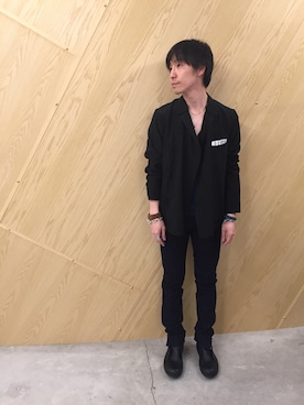 「TAKAHIROMIYASHITATheSoloIst.（タカヒロミヤシタザソロイスト）のアイテム（ジャケット/アウター）」を使った、fujisakiさん（メンズ・172cm）の春コーディネート