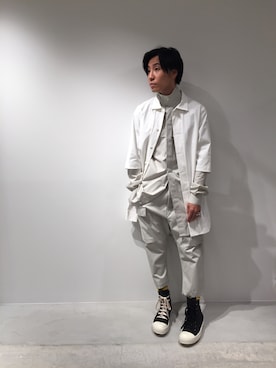 「Rick Owens（リックオウエンス）のアイテム（パンツ）」を使った、fujisakiさん（メンズ・172cm）の夏コーディネート