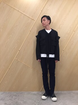 「TAKAHIROMIYASHITATheSoloIst.（タカヒロミヤシタザソロイスト）のアイテム（トップス）」を使った、fujisakiさん（メンズ・172cm）の秋コーディネート