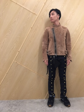 「TAKAHIROMIYASHITATheSoloIst.（タカヒロミヤシタザソロイスト）のアイテム（デニムパンツ）」を使った、fujisakiさん（メンズ・172cm）の秋コーディネート