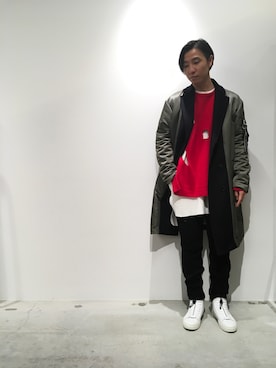 「yoshiokubo（ヨシオクボ）のアイテム」を使った、fujisakiさん（メンズ・172cm）の秋コーディネート