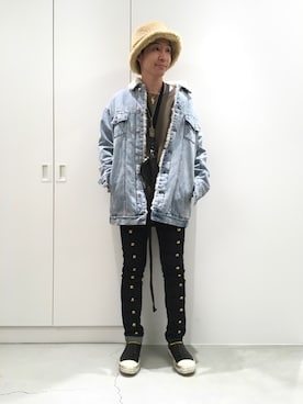 「TAKAHIROMIYASHITATheSoloIst.（タカヒロミヤシタザソロイスト）のアイテム（トップス）」を使った、fujisakiさん（メンズ・172cm）の秋コーディネート