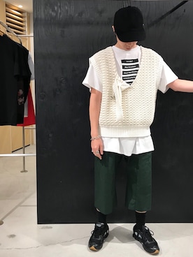 「RAF SIMONS（ラフシモンズ）のアイテム」を使った、fujisakiさん（メンズ・172cm）の冬コーディネート