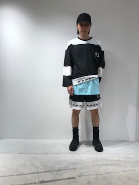 「Yeezy（イージー）のアイテム（ブーツ）」を使った、fujisakiさん（メンズ・172cm）の春コーディネート