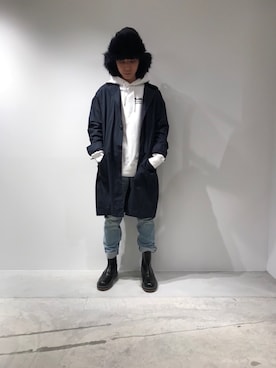 「Sacai（サカイ）のアイテム（パーカー）」を使った、fujisakiさん（メンズ・172cm）の夏コーディネート