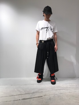 「Ground Y（グラウンドワイ）のアイテム」を使った、fujisakiさん（メンズ・172cm）の夏コーディネート