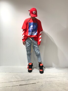 「CHRISTIAN DADA（クリスチャンダダ）のアイテム（帽子）」を使った、fujisakiさん（メンズ・172cm）の夏コーディネート