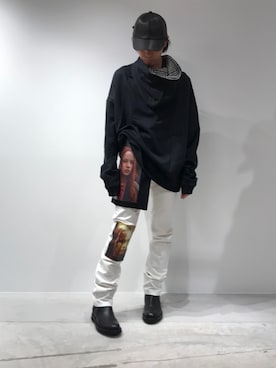 「RAF SIMONS」｜fujisakiさん（メンズ・172cm）の夏コーディネート