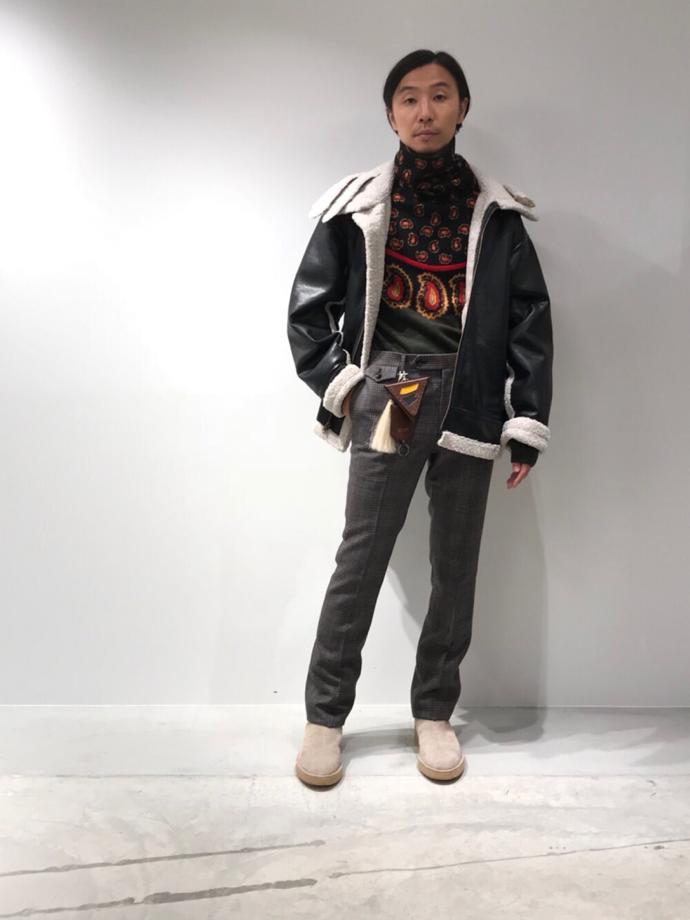 「TOGA VIRILIS、2018ＡＷ」｜「Yeezyのアイテム（ブーツ、ベージュ系）」を使った、fujisakiさん（メンズ・172cm）の秋コーディネートの1枚目の写真