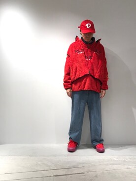 「doublet（ダブレット）のアイテム（デニムパンツ）」を使った、fujisakiさん（メンズ・172cm）の秋コーディネート