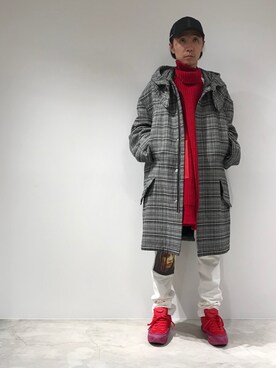 「RAF SIMONS（ラフシモンズ）のアイテム（ジャケット/アウター）」を使った、fujisakiさん（メンズ・172cm）の秋コーディネート