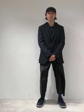 「ANREALAGE（アンリアレイジ）のアイテム」を使った、fujisakiさん（メンズ・172cm）の冬コーディネート