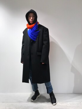 「19ss」｜「アイテム（ジャケット/アウター）」を使った、fujisakiさん（メンズ・172cm）の冬コーディネート