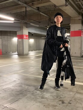 「19ss」｜「アイテム（ジャケット/アウター）」を使った、fujisakiさん（メンズ・172cm）の春コーディネート