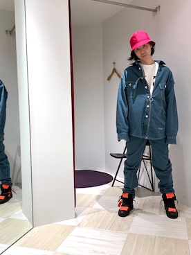 「19ss」｜「アイテム（帽子）」を使った、fujisakiさん（メンズ・172cm）の春コーディネート