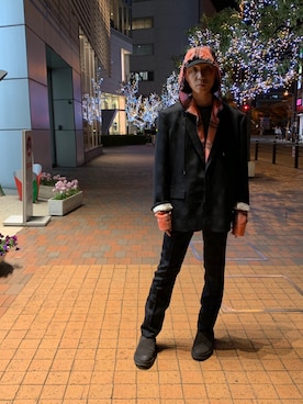 「JOHN LAWRENCE SULLIVAN（ジョンローレンスサリバン）のアイテム（帽子）」を使った、fujisakiさん（メンズ・172cm）の春コーディネート