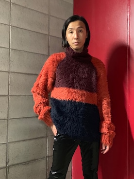 「JOHN LAWRENCE SULLIVAN（ジョンローレンスサリバン）のアイテム（トップス）」を使った、fujisakiさん（メンズ・172cm）の夏コーディネート