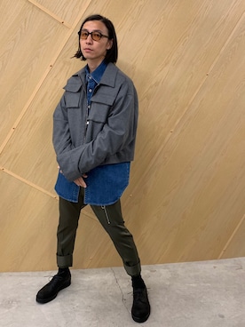 「PADRONE（パドローネ）のアイテム（その他シューズ）」を使った、fujisakiさん（メンズ・172cm）の秋コーディネート
