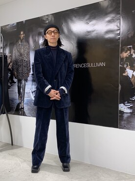 「JOHN LAWRENCE SULLIVAN（ジョンローレンスサリバン）のアイテム（ブーツ）」を使った、fujisakiさん（メンズ・172cm）の冬コーディネート
