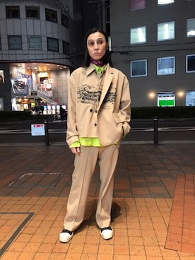 「liberum（リベルム）のアイテム（ジャケット/アウター）」を使った、fujisakiさん（メンズ・172cm）の春コーディネート