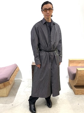 「LAD MUSICIAN（ラッドミュージシャン）のアイテム（ブーツ）」を使った、fujisakiさん（メンズ・172cm）の春コーディネート
