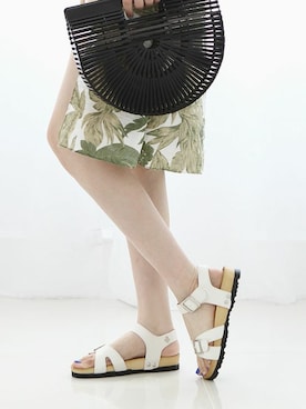 「SOVOMALLのアイテム」を使った、ソヴォさん（レディース・165cm）の夏コーディネート