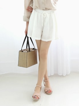 「SOVOMALLのアイテム」を使った、ソヴォさん（レディース・165cm）の夏コーディネート