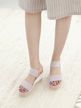 「SOVOMALLのアイテム」を使った、ソヴォさん（レディース・165cm）の夏コーディネート