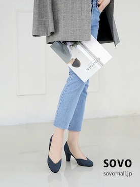 「SOVOMALLのアイテム」を使った、ソヴォさん（レディース・165cm）の夏コーディネート