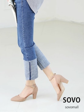 「SOVOMALLのアイテム」を使った、ソヴォさん（レディース・165cm）の夏コーディネート