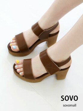 「SOVOMALLのアイテム」を使った、ソヴォさん（レディース・165cm）の夏コーディネート