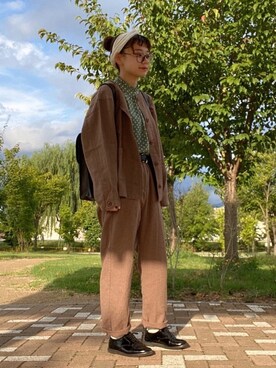 「mel（メル）のアイテム（バッグ）」を使った、けいさん（レディース・155cm）の秋コーディネート