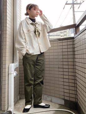 「kutir（クティール）のアイテム（その他アウター）」を使った、けいさん（レディース・155cm）の冬コーディネート