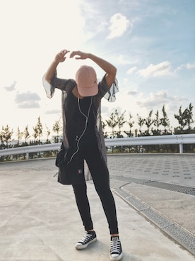 「ANAP（アナップ）のアイテム（キャップ）」を使った、yuliy:✴︎さん（レディース・165cm）の夏コーディネート