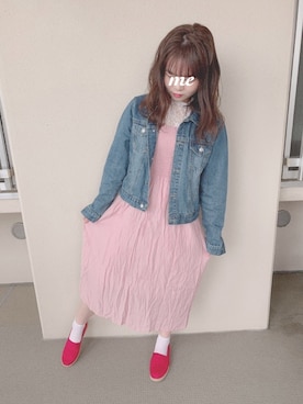 「アイテム（ワンピース/ドレス）」を使った、E m i r iさん（レディース・150cm・10代）の夏コーディネート