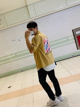 「FILA（フィラ）のアイテム（その他シューズ）」を使った、Noboru さん（メンズ・175cm）の夏コーディネート