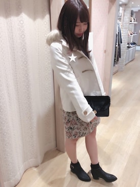 「ガーリーコーデ」｜「アイテム（ダッフルコート）」を使った、mikaさん（レディース・158cm）の秋コーディネート